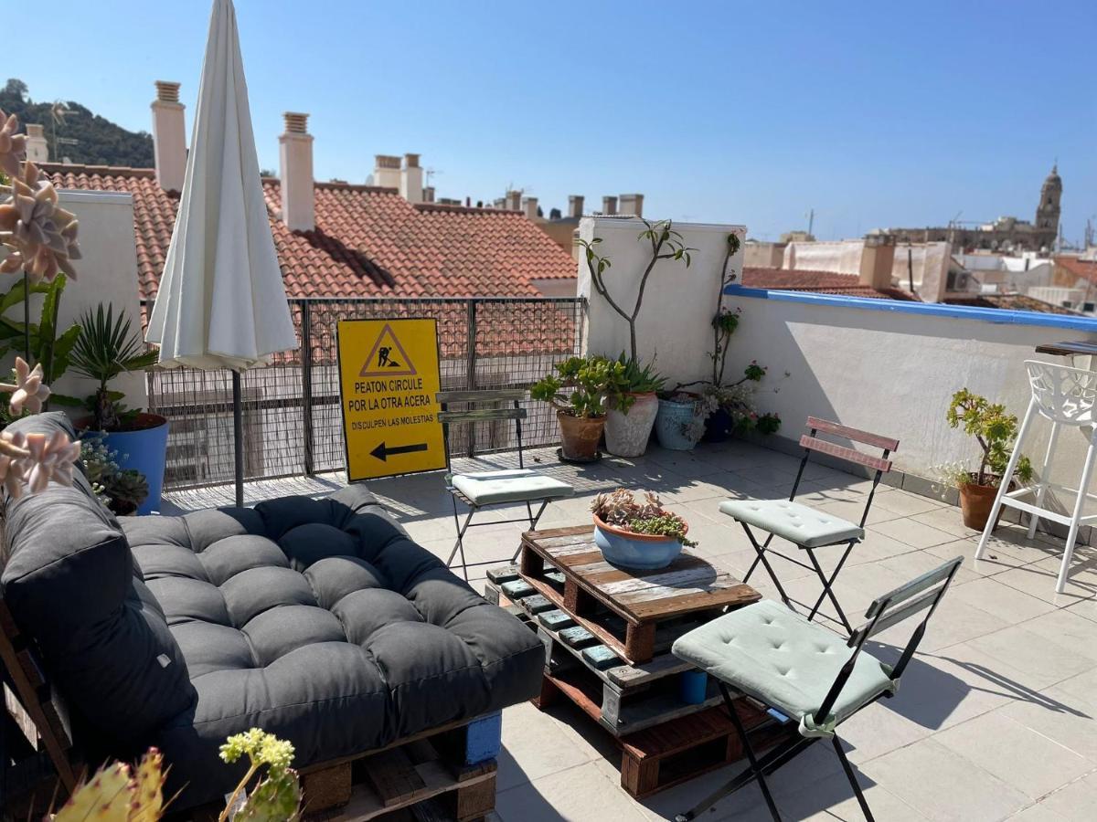 Charming home with private terrace,heart of Málaga Exterior foto
